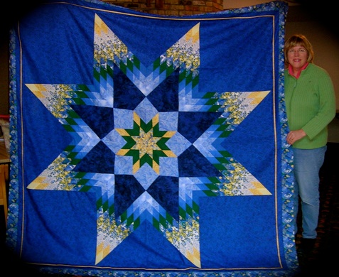 Elaine Purvey blue star quilt Elaine Purvey blue star quilt